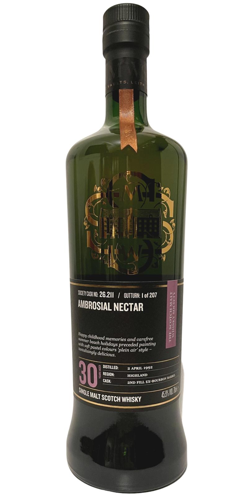 Clynelish 30 Year (1992) SMWS 26.211 “Ambrosial nectar” – Malt Runners