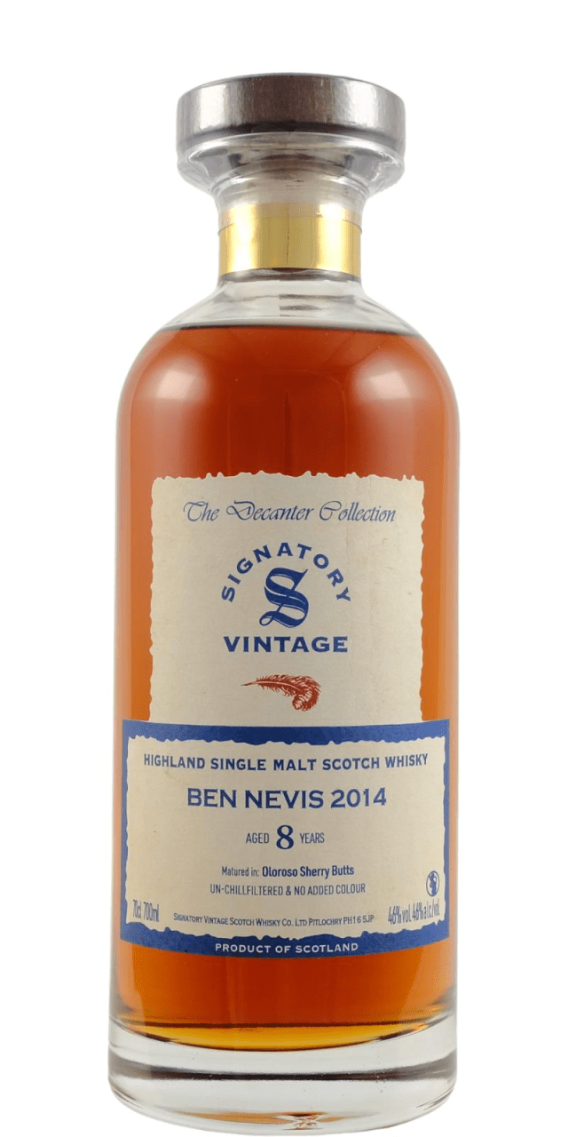 Ben Nevis 2014 8years ベンネヴィス8年 Ben Nevis 8 (2014) Signatory Vintage The Decanter Collection